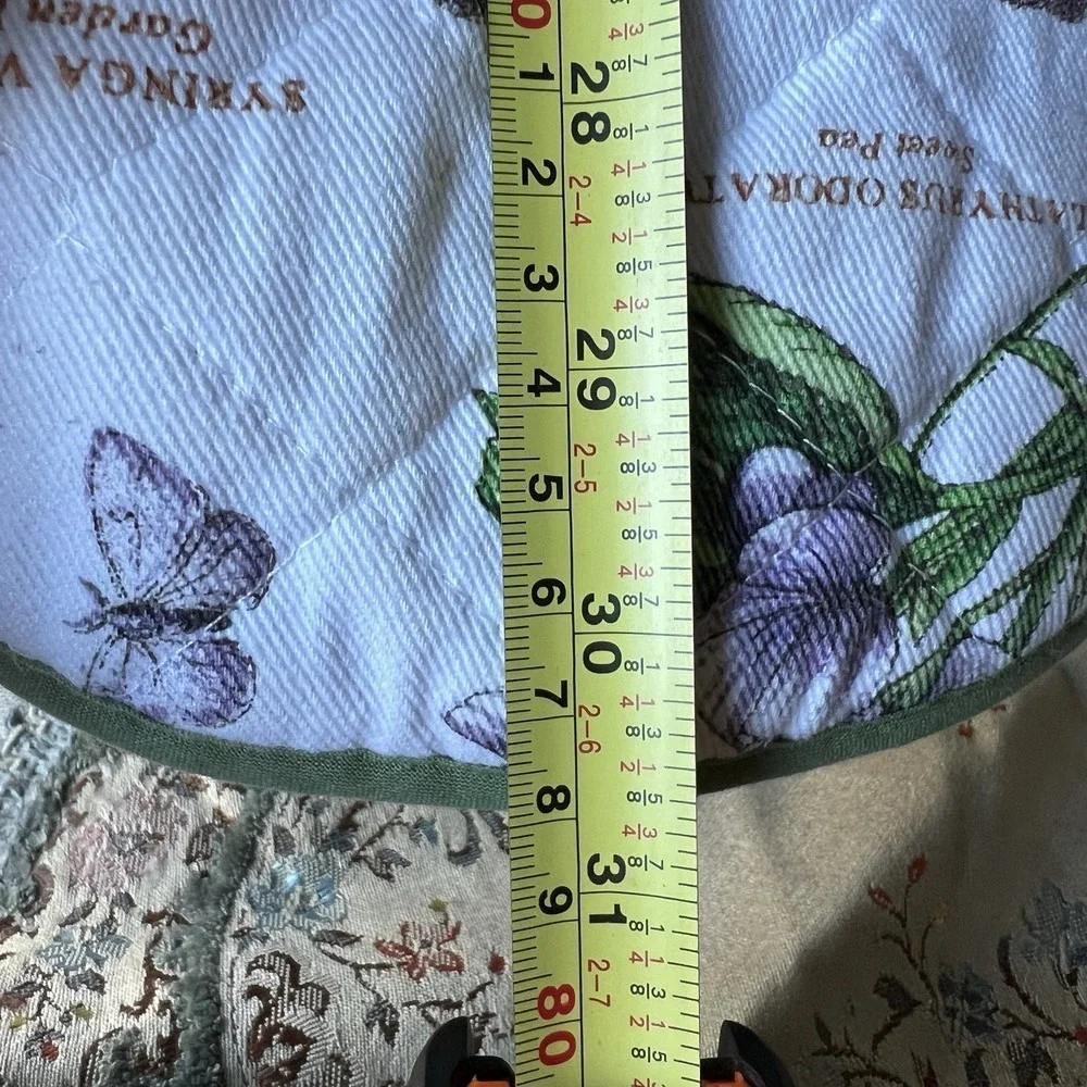 Portmeirion Botanic Garden Floral Cloth Oven HotPot Glove Mitt Towel 1988 Cotton